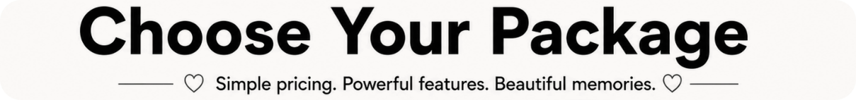 Simple pricing, unlimited guest participation, no app requiteed | Event-Pix 